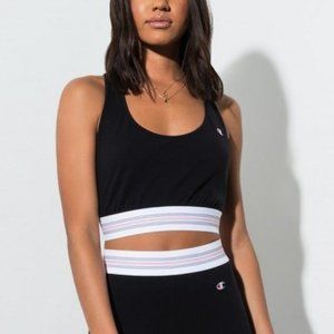 Champion Crop Sleeveless Criss Cross 90s Inspired Crop Top